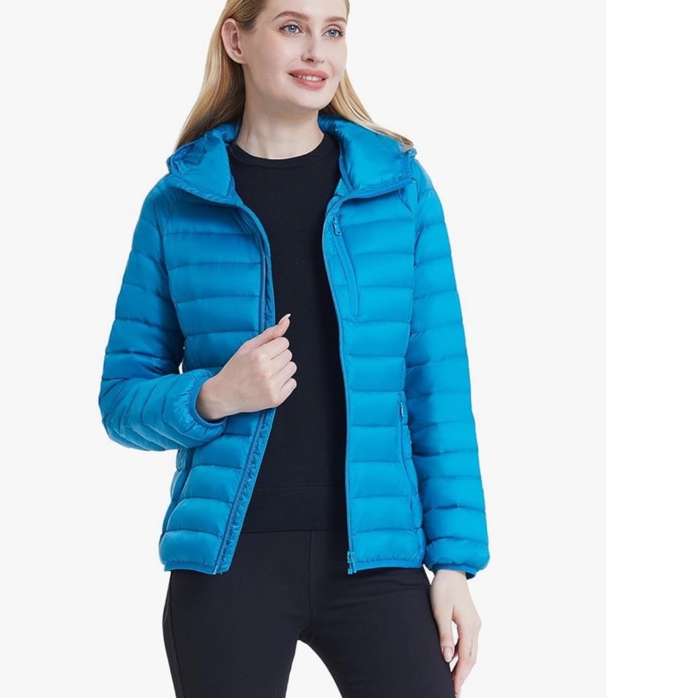 Wantdo Women's Packable Down Jacket Lightweight Puffer Jacket Size XXL Gorpcore